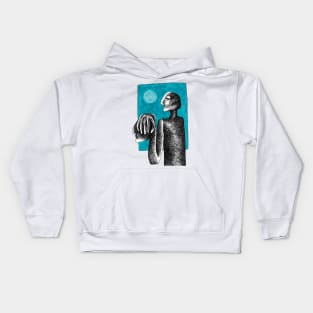 Man with Head Kids Hoodie